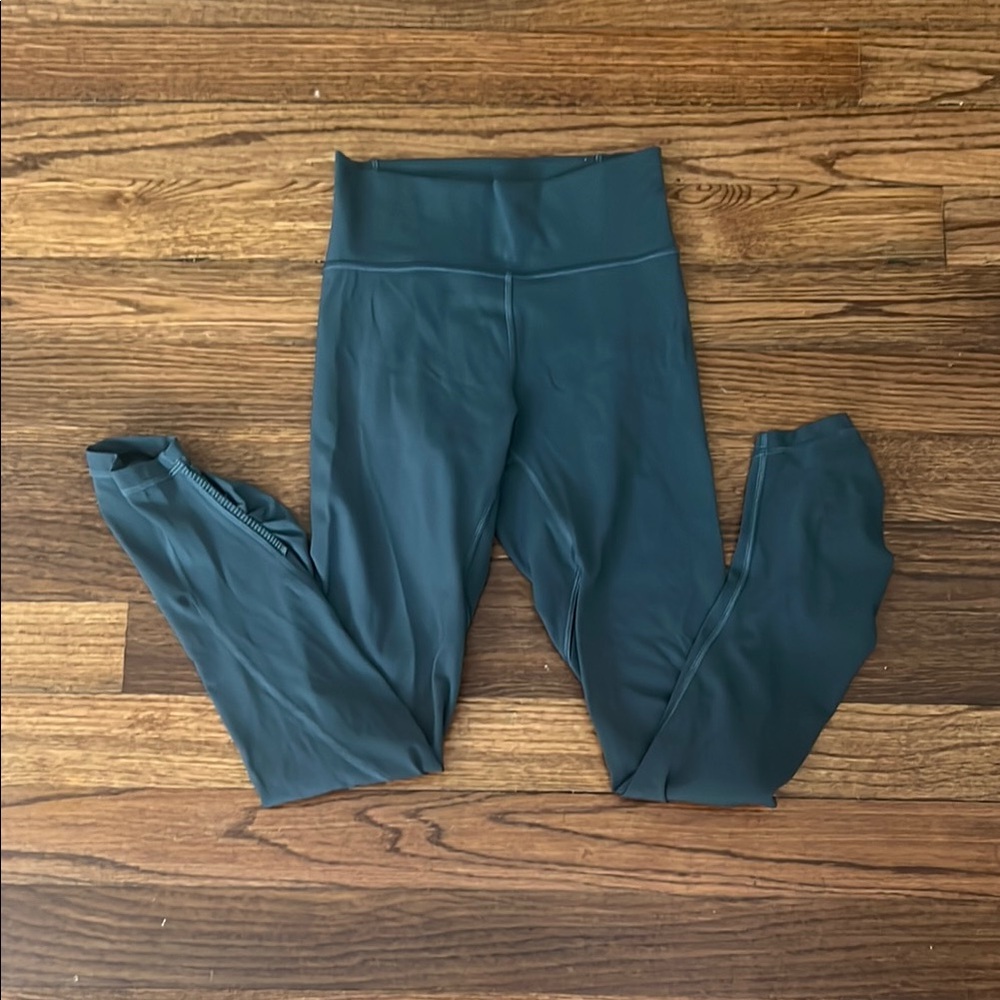 Lululemon Athletica Teal Leggings High-Rise Stretchy Performance